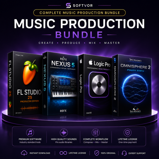 Music Production Pack FL STUDIO 24 - NEXUS 5 - LOGIC PRO - OMNISPHERE 2