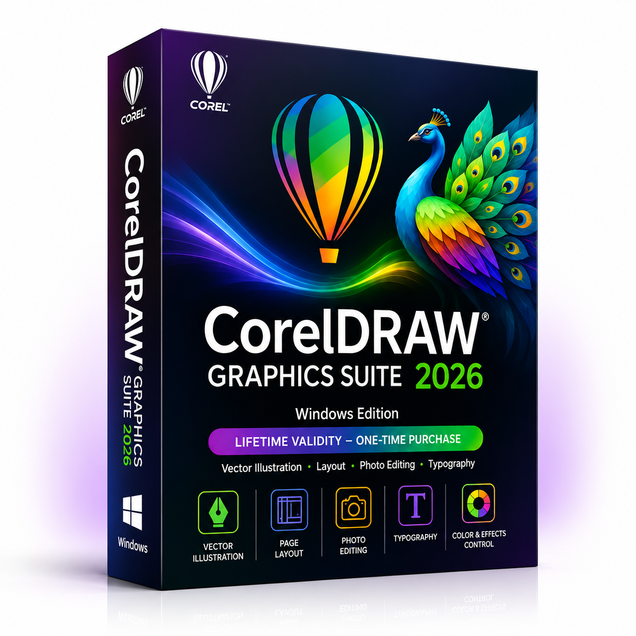 Complete CNC & Design Bundle | CorelDRAW 2026 + LightBurn Pro + Vectric Aspire 12.5 | Lifetime License