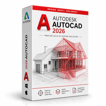 Complete CAD, 3D & CNC Design Bundle | AutoCAD 2026 + SOLIDWORKS 2026 + SketchUp Pro 2026 + Aspire 12.5 + LightBurn Pro | Lifetime License